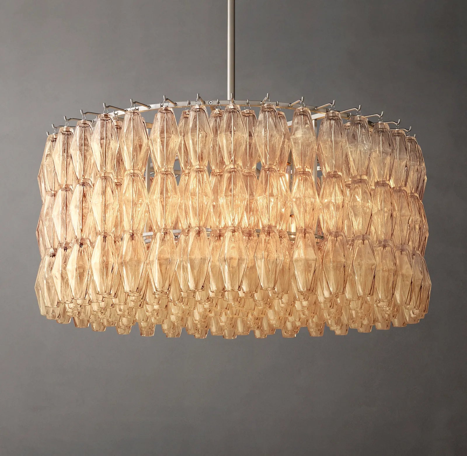Chiara Glass Round Chandelier 37"