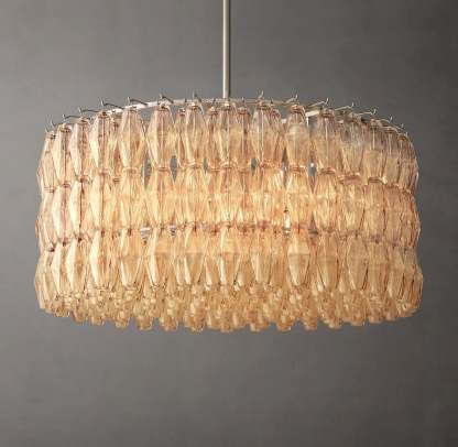 Chiara Glass Round Chandelier 37"