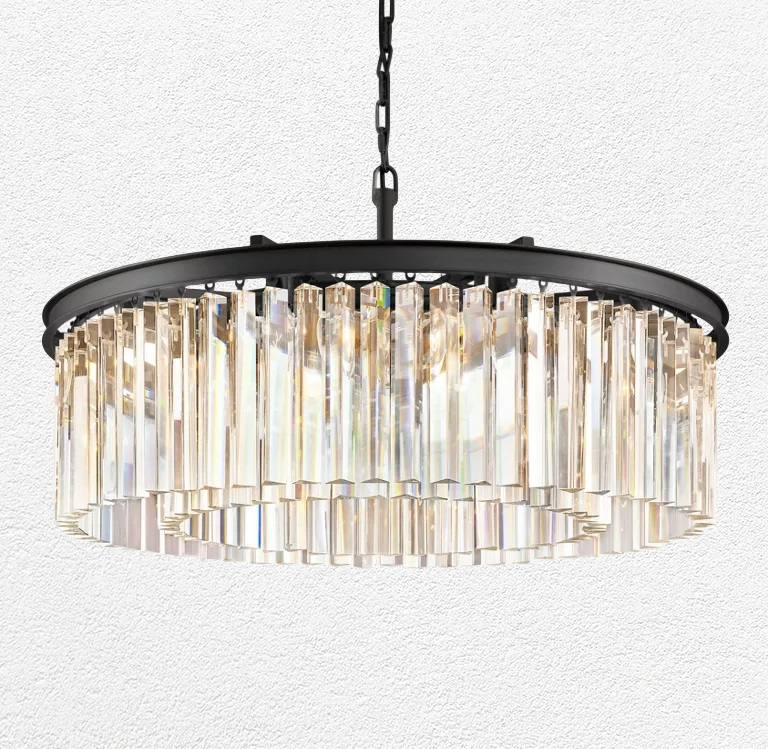 Rihys Crystal Round Chandelier 32"