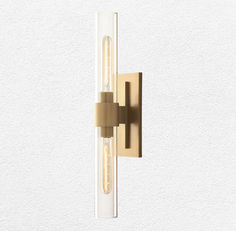 Revella Glass Cup Linear Wall Sconce