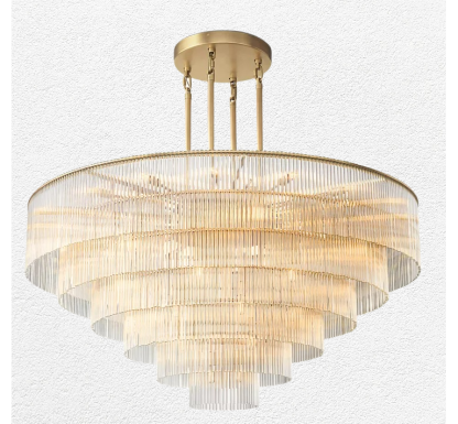 Amadeo Round Chandelier 60" For Living Room