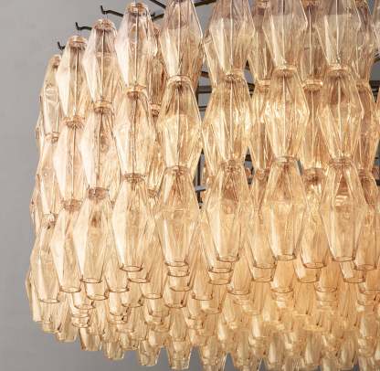 Chiara Glass Round Chandelier 37"