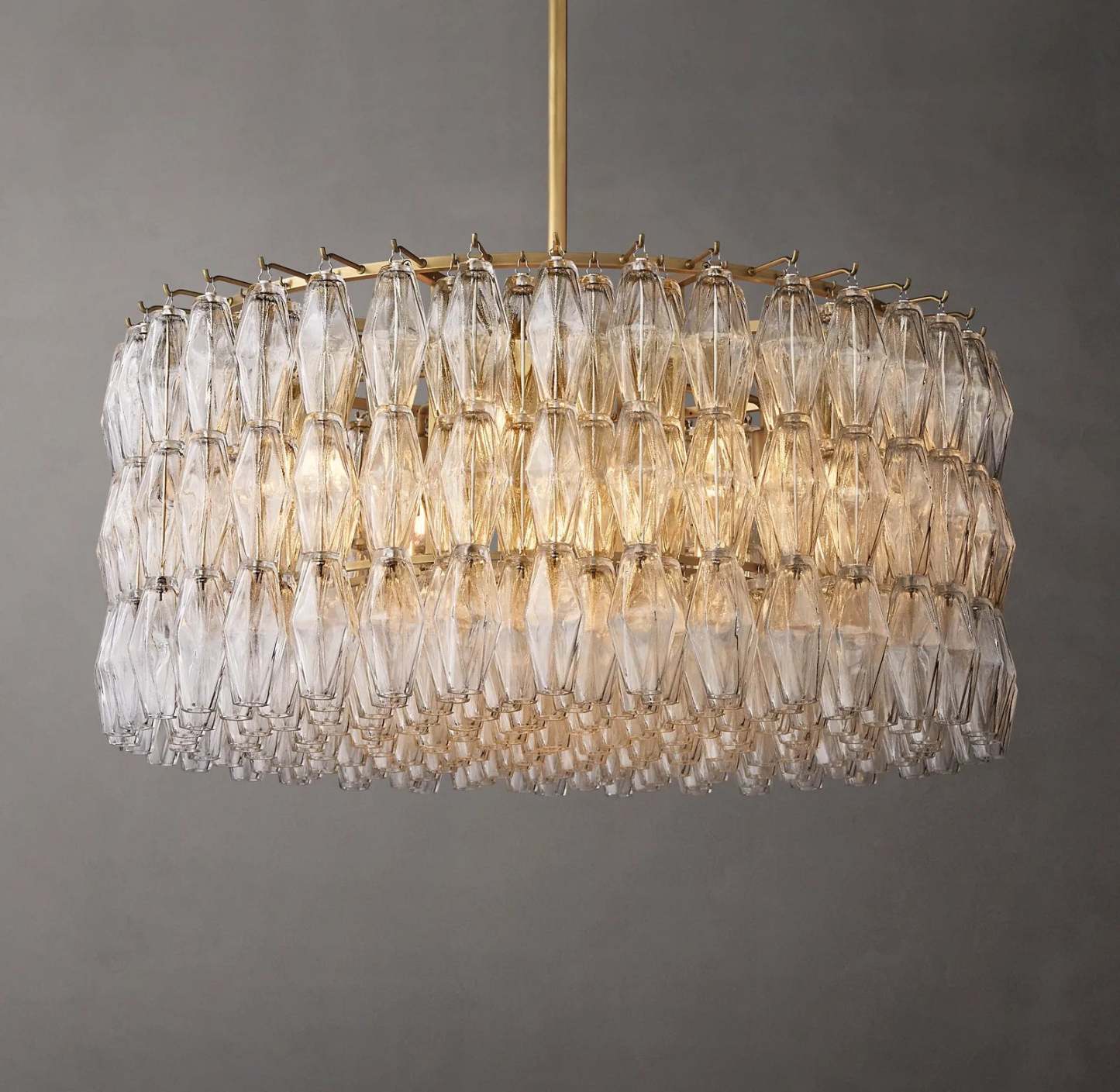 Chiara Glass Round Chandelier 37"
