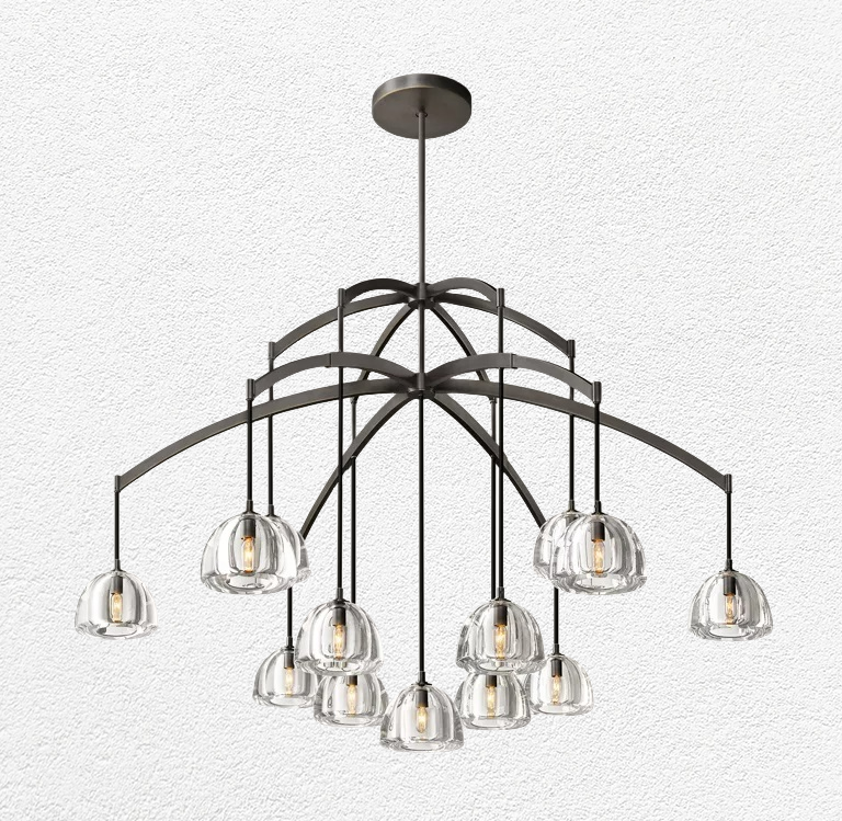 Hemispheres Round Chandelier 60''