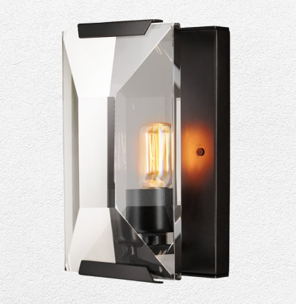 Halow Faceted Crystal Wall Sconce