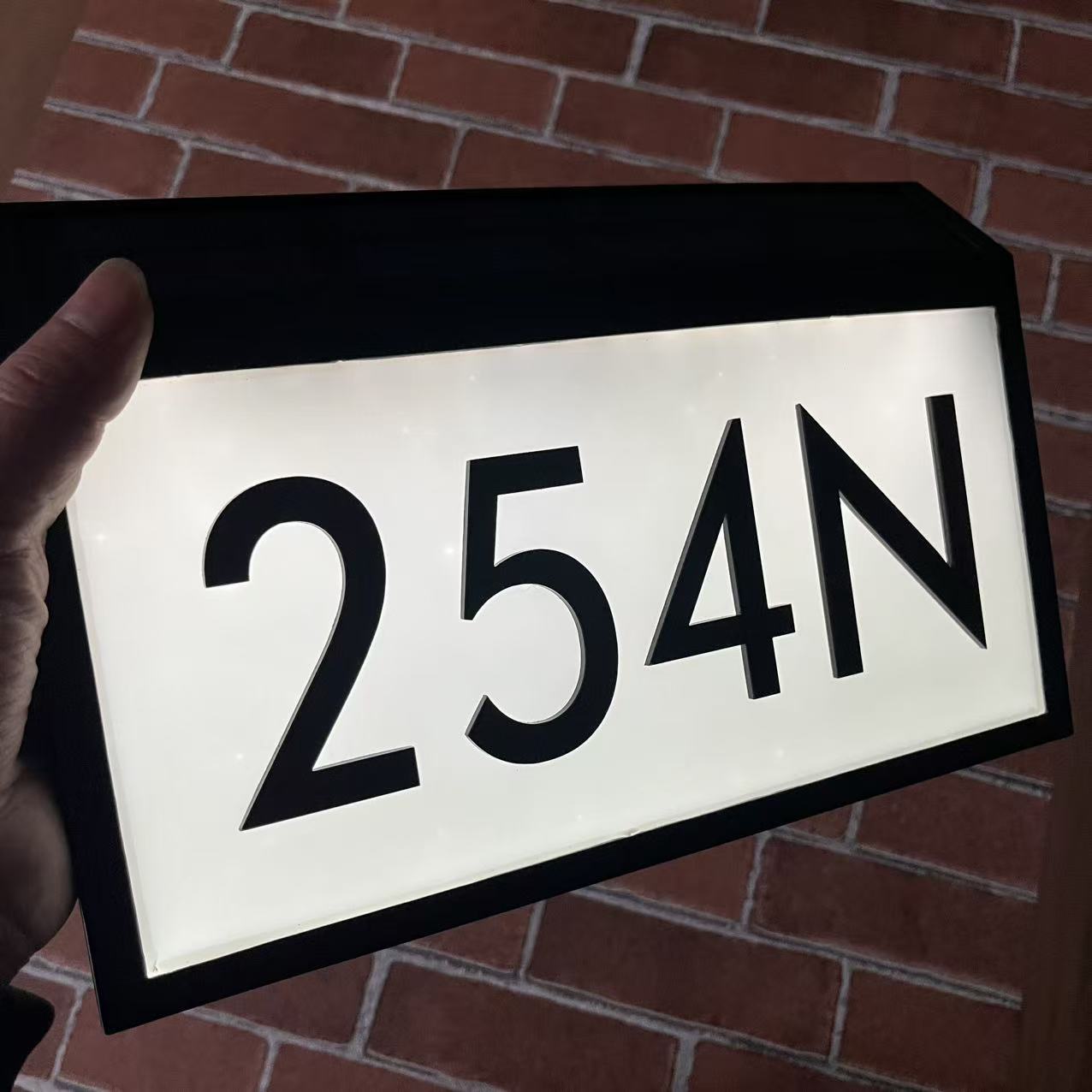 "Welcome Home" Personalized Solar-Powered Doorplates