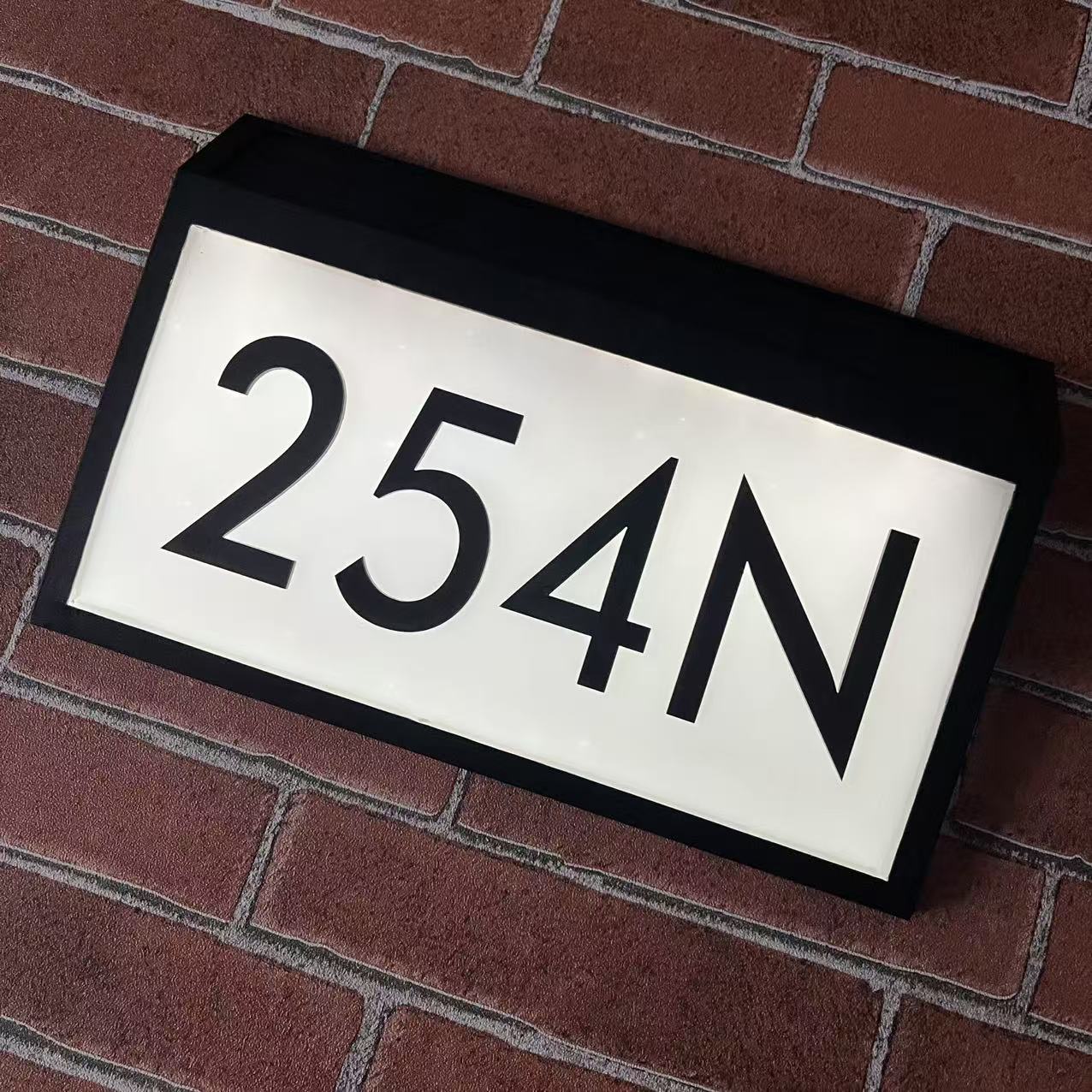 "Welcome Home" Personalized Solar-Powered Doorplates