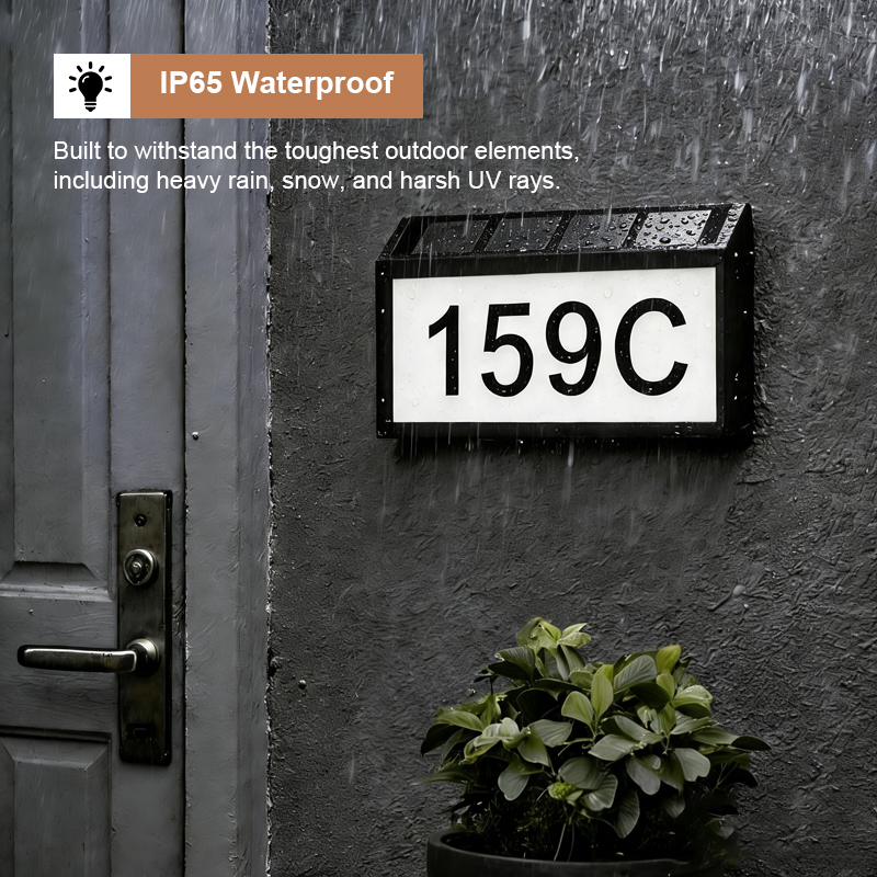 "Welcome Home" Personalized Solar-Powered Doorplates