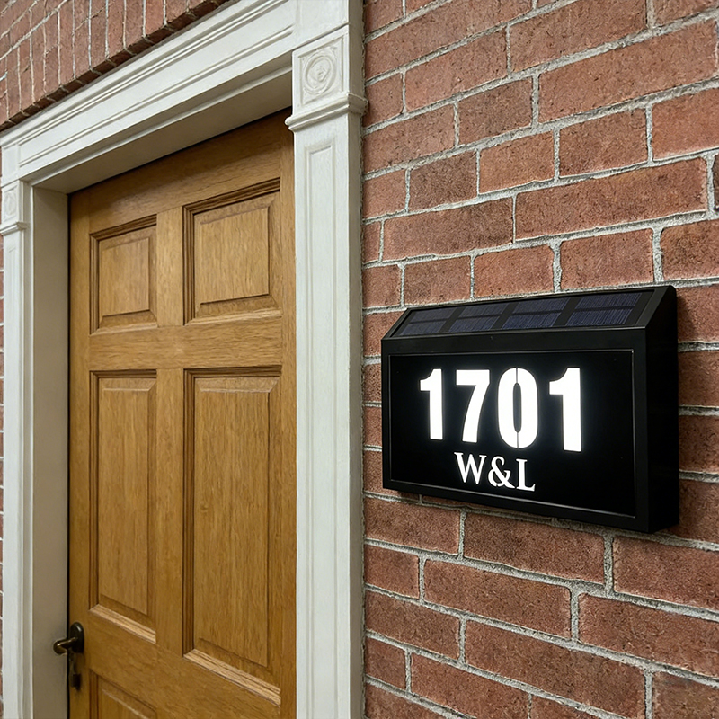 Solar-Powered Doorplates – Eco-Friendly Illumination for Your Home