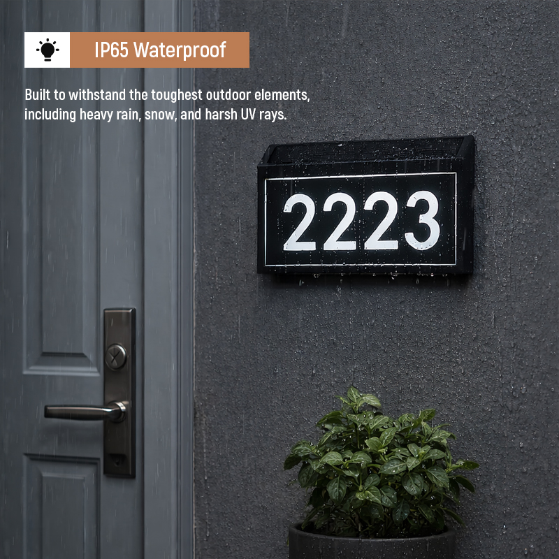 Solar-Powered Doorplates – Eco-Friendly Illumination for Your Home
