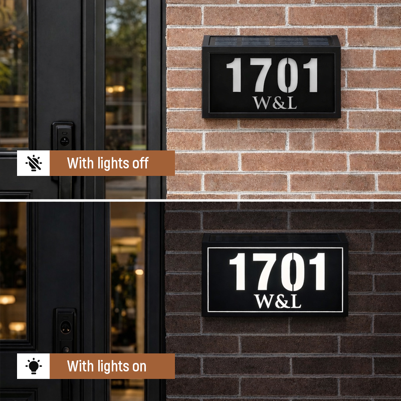 Solar-Powered Doorplates – Eco-Friendly Illumination for Your Home