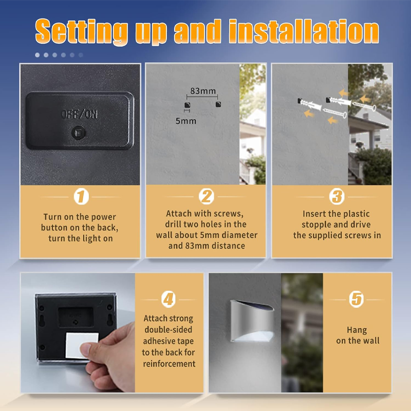 Replaceable Doorplate Solar Light