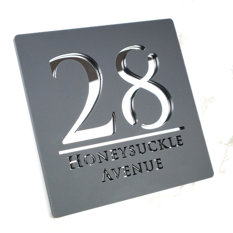 Custom Door Number Sign Plaque