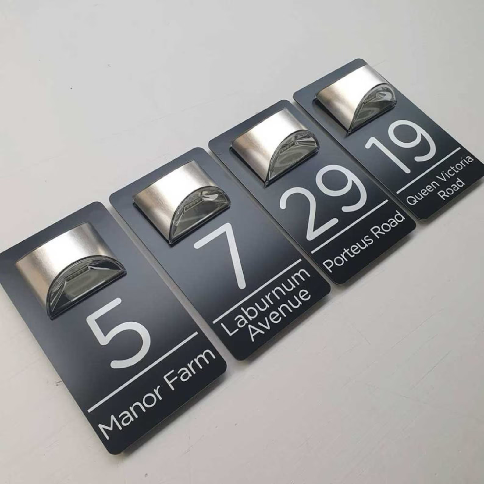Custom Solar House Sign