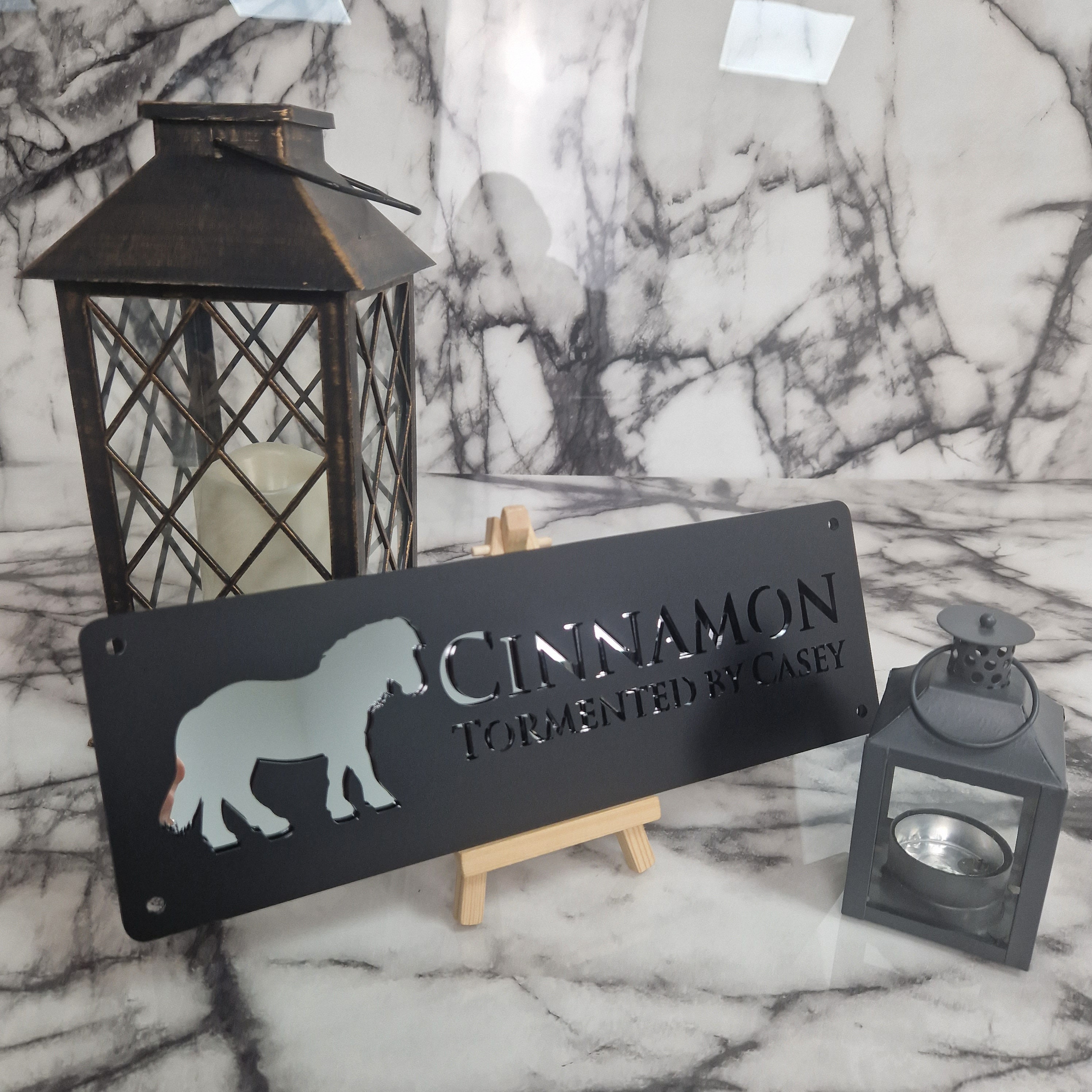 Personalized Laser Cut Stable Name Tag