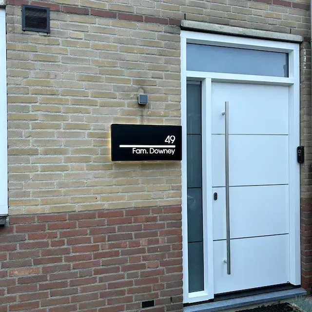 Modern LED House Numbers Sign