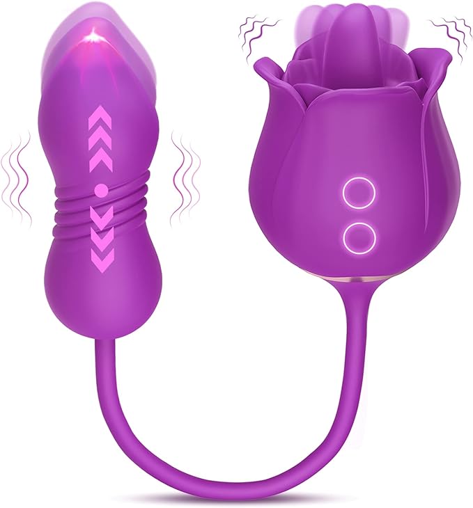 💥The latest products for Valentine’s Day 2024--👑3 in 1 Silicone Rose Toy