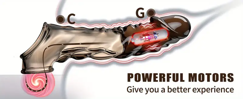 1pc vibrating penis sleeve with penis ring for male masturbate and couple sex supplies details 0