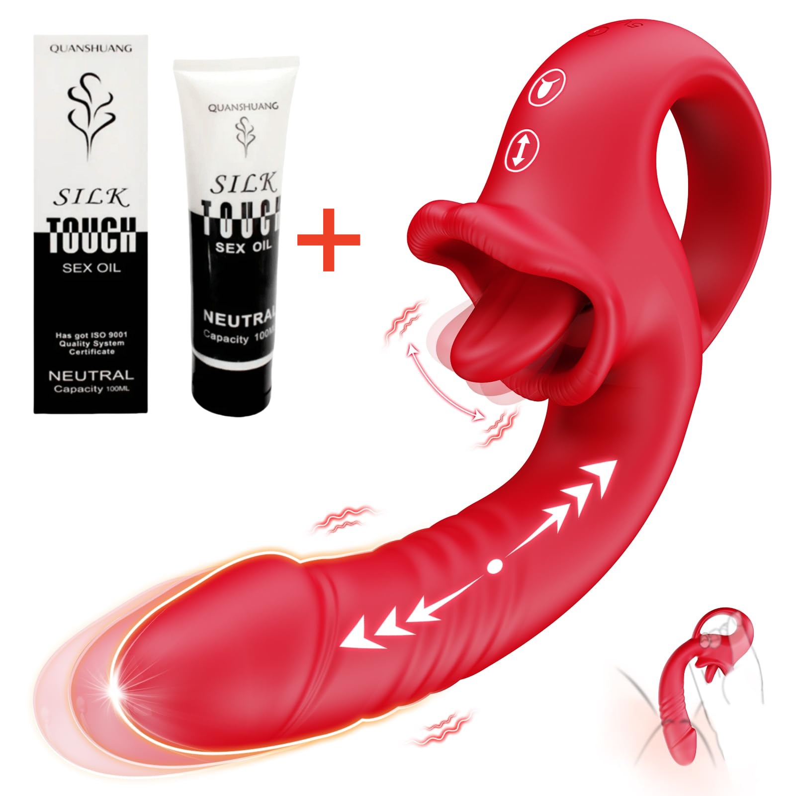 💥💥Female thrust dildo tongue licking vibrator💥💥