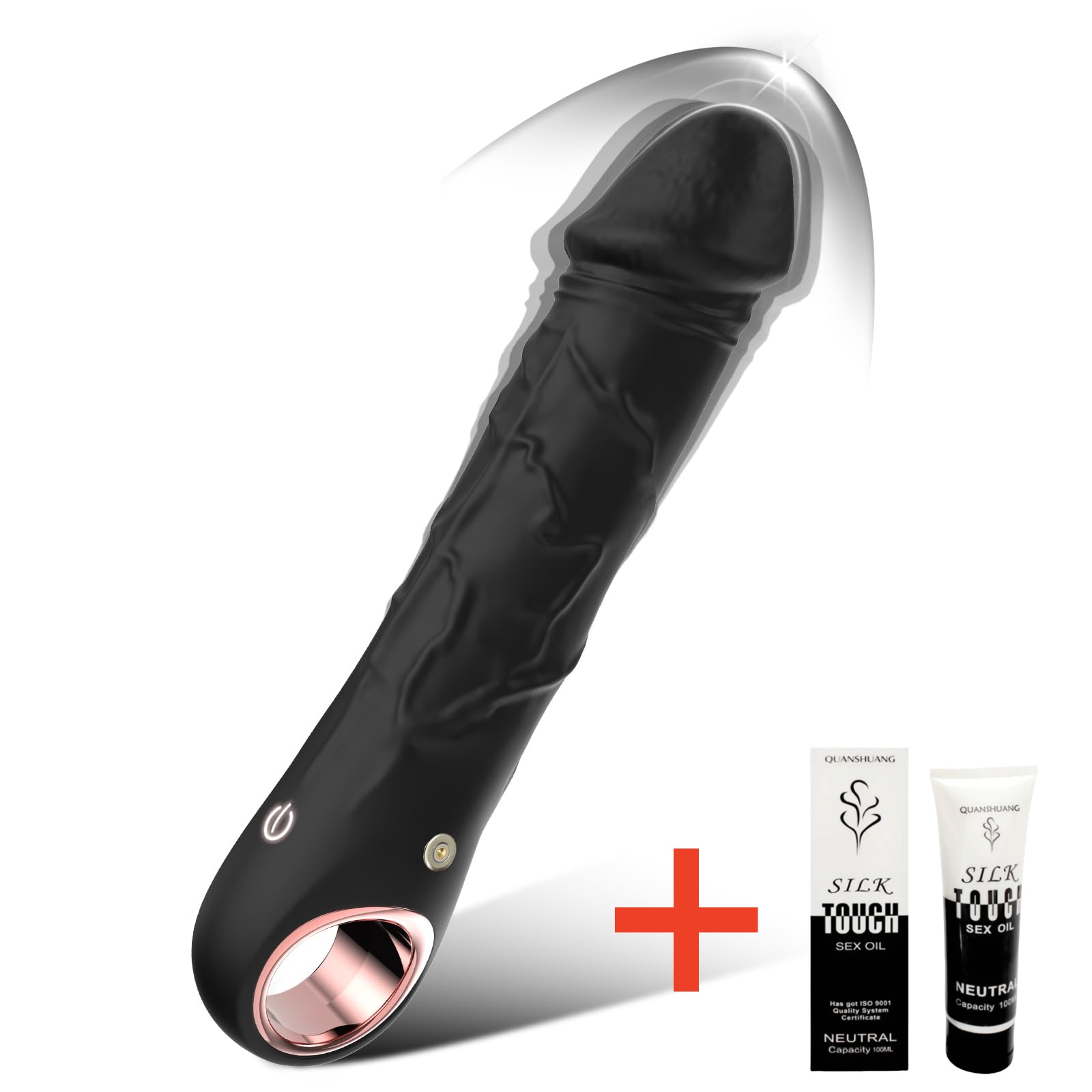 🏆Realistic silicone dildo vibrator, 💪multiple stimulation, adult sex toy for singles and couples