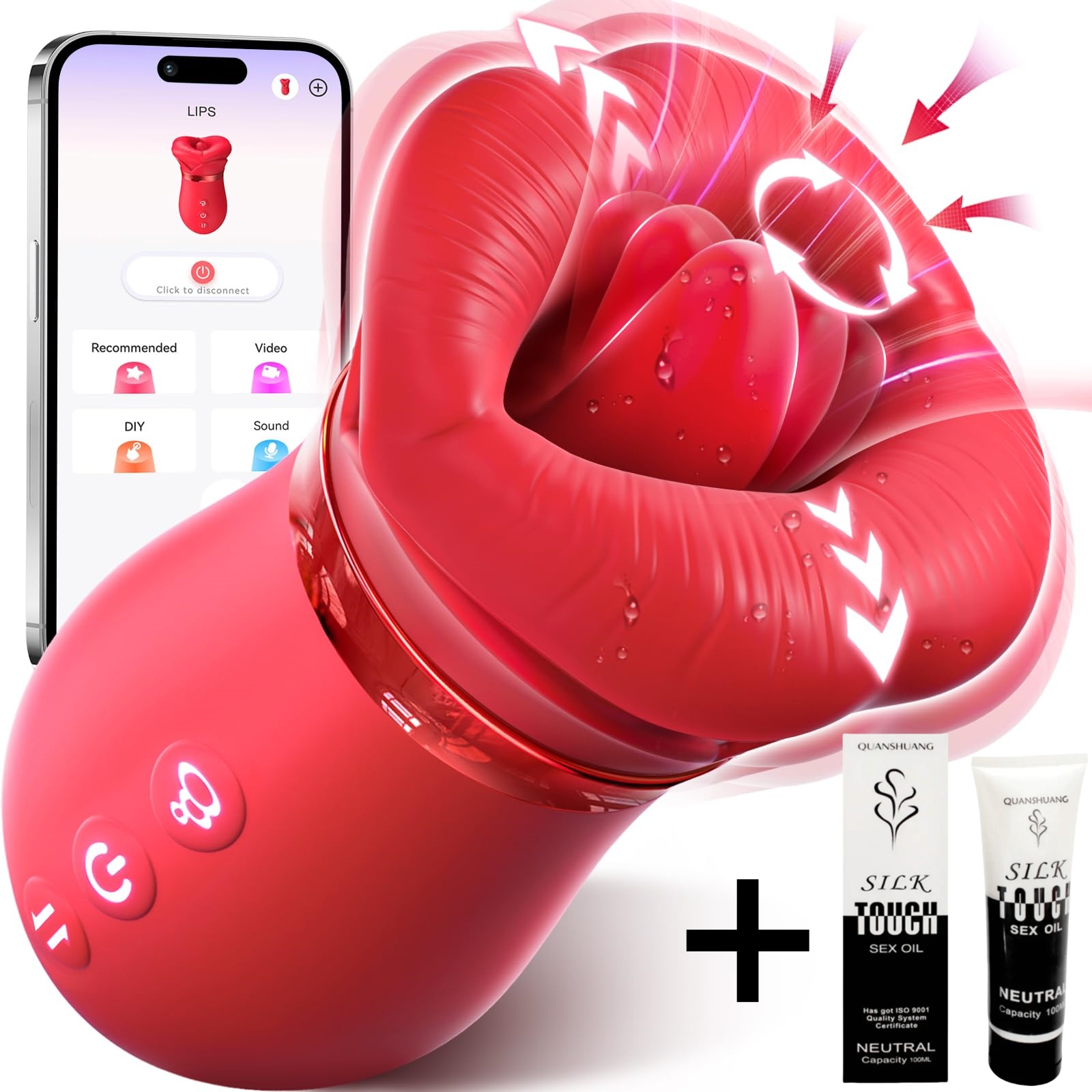 🌹 5-in-1 Rose Oral Suction Vibrator🔥 So cool that you'll scream!