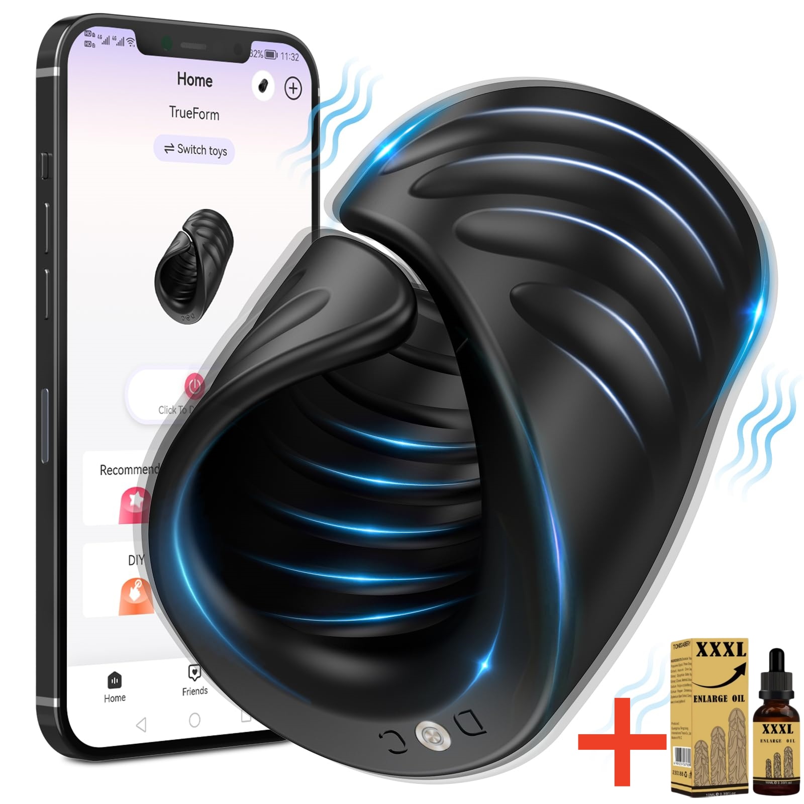 🏆Penis trainer with 📱 APP control, vibrating masturbator🔥