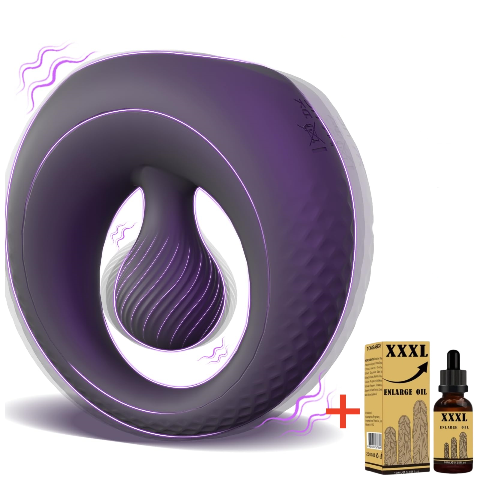 🔥This vibrating cock ring 🔥offers 360° precision bead stimulation and 8 levels of intense vibration,😍 perfect for couples.