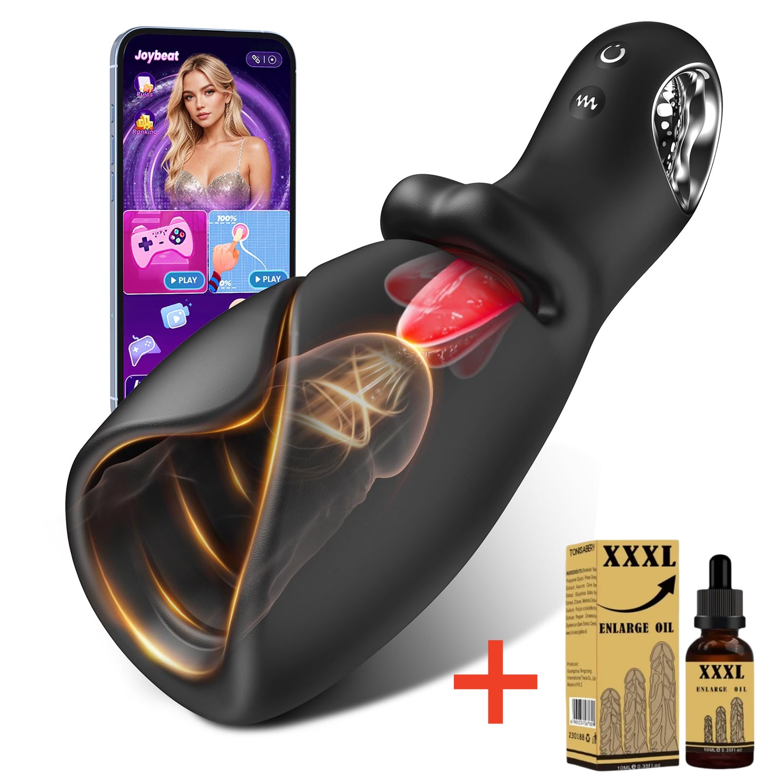 💥Tongue Vibrator💥Exclusively for Men👑A powerful training tool for "thickening, enlarging, and delaying ejaculation"