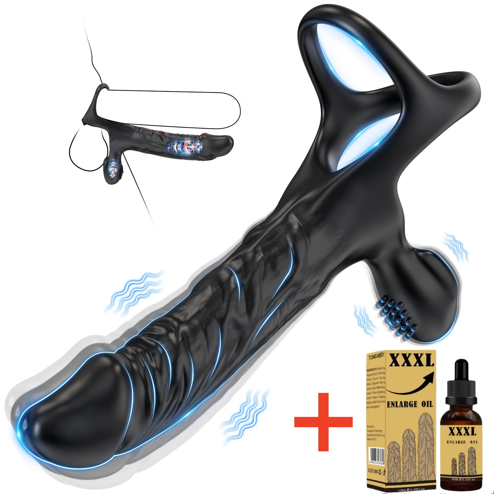 🔥New Arrival in November🔥 Wearable Vibrating Dildo, Dual-Insertion Multifunctional Sex Toy