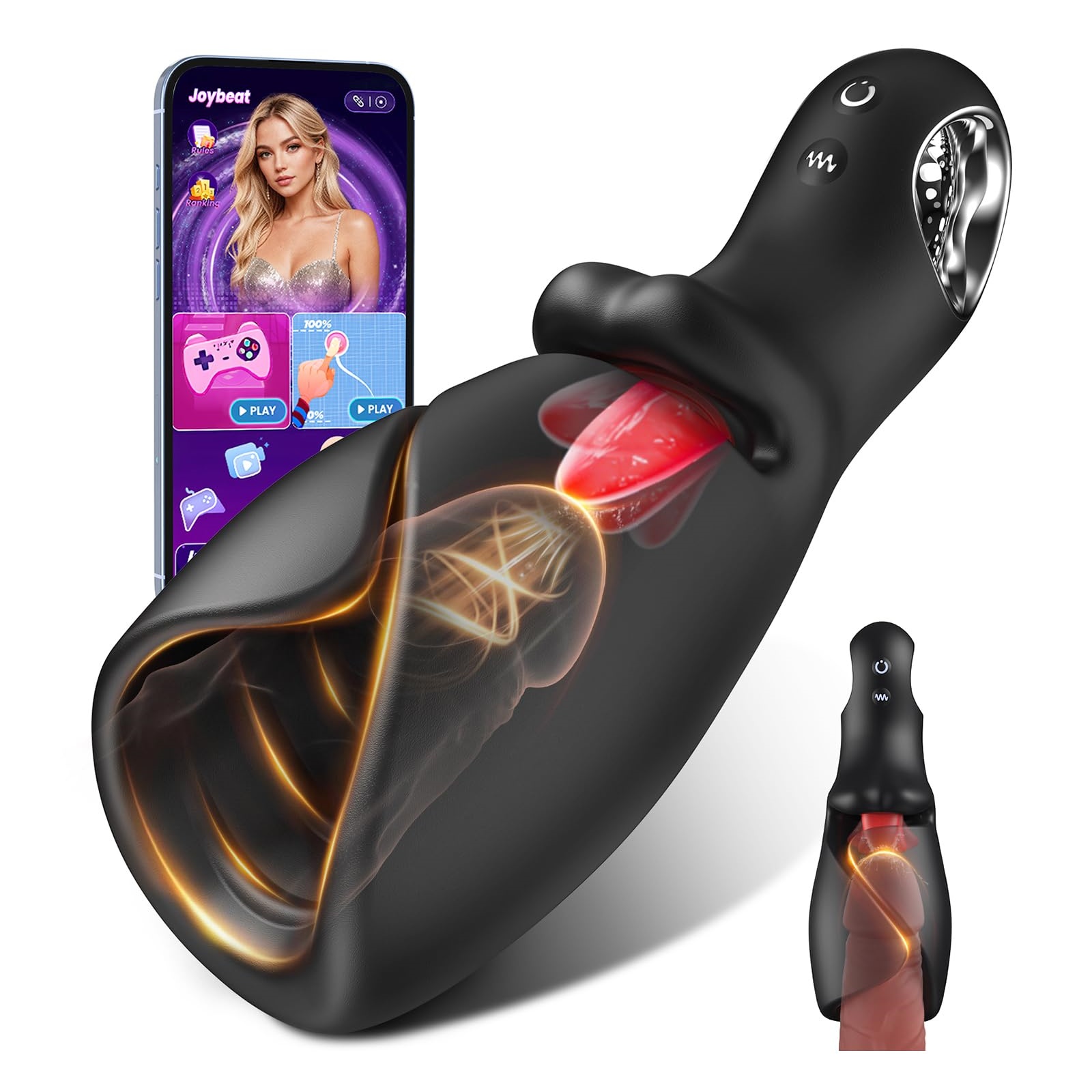 💥Tongue Vibrator💥Exclusively for Men👑A powerful training tool for "thickening, enlarging, and delaying ejaculation"