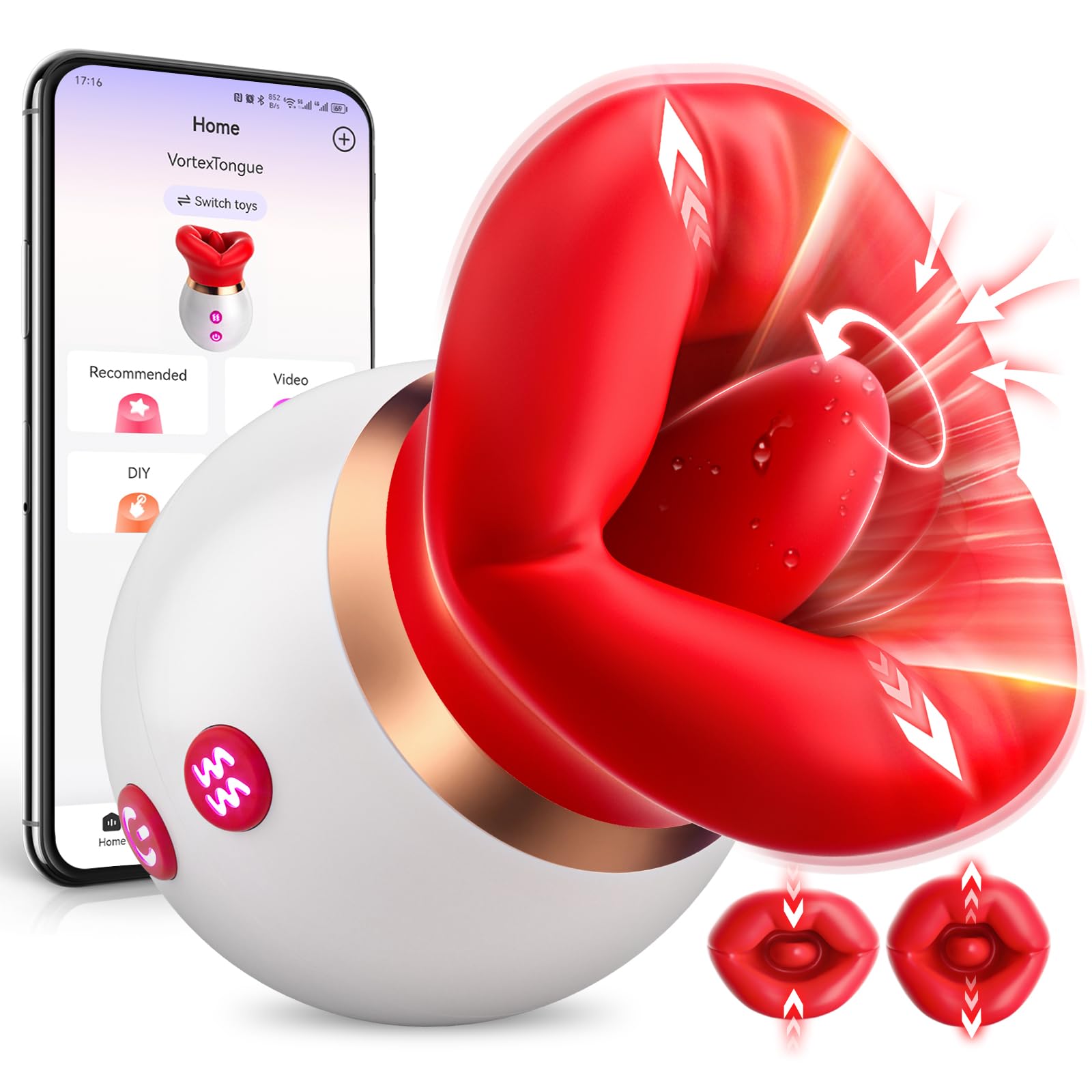 💋Sucking vibrator💋, nipple anal clitoral suction cup G-spot clitoral suction cup stimulator