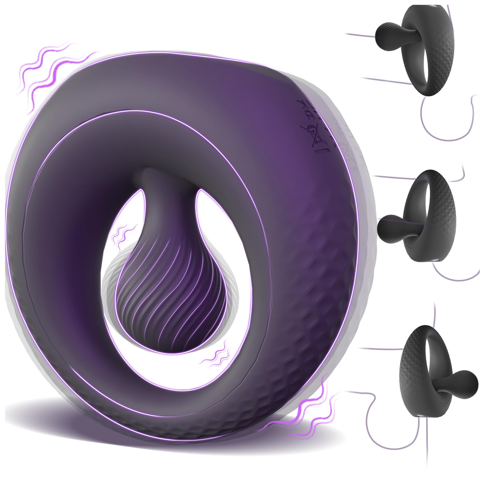 🔥This vibrating cock ring 🔥offers 360° precision bead stimulation and 8 levels of intense vibration,😍 perfect for couples.