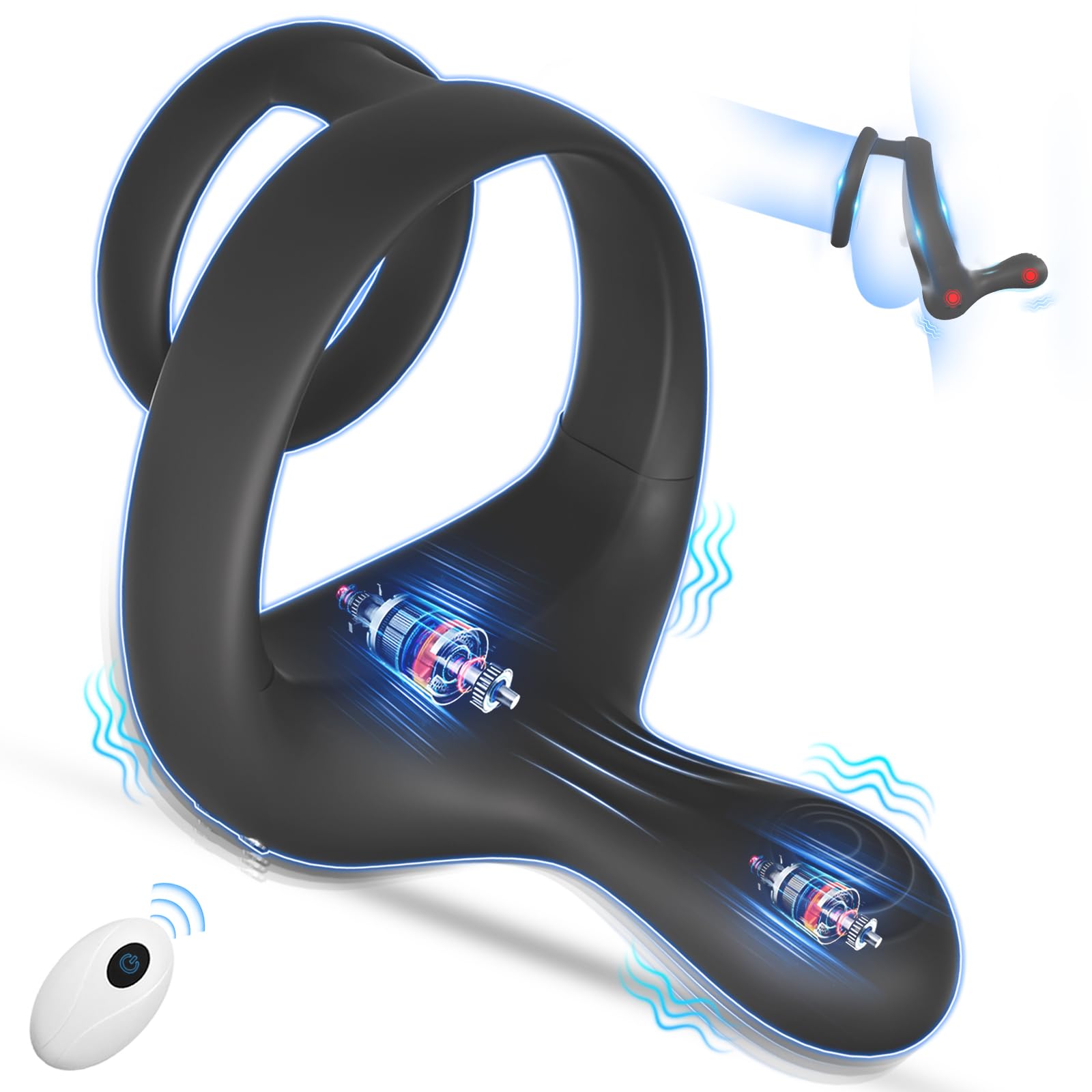 ⭕ Vibrating cock ring stimulator ⭕and ⏰delay ring give you an unprecedented explosive experience!