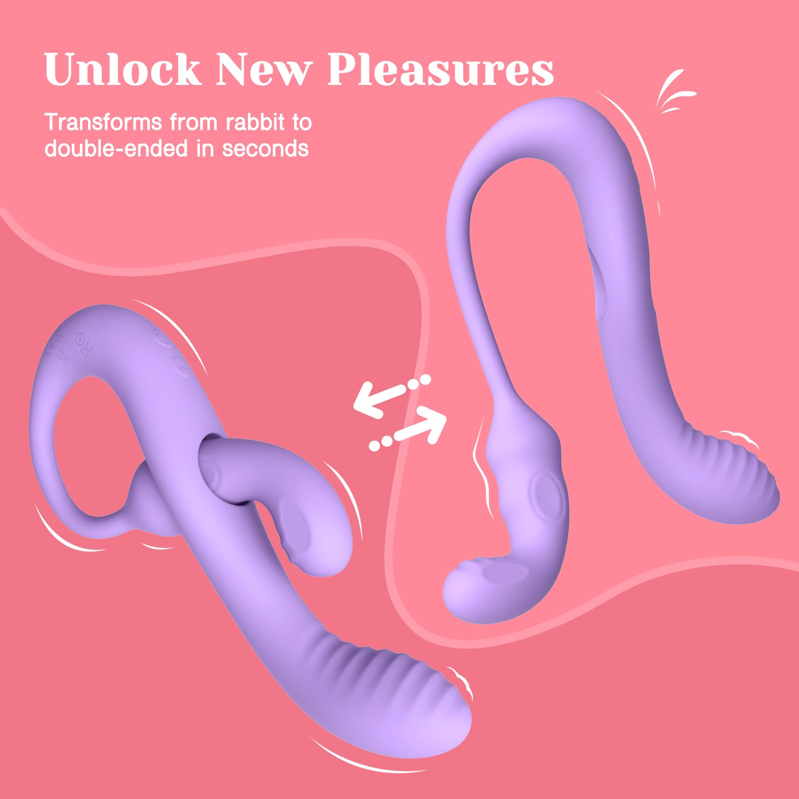 🔥Transformable Rabbit Vibrator, 💑a new sex toy, remote-controlled adult toy.
