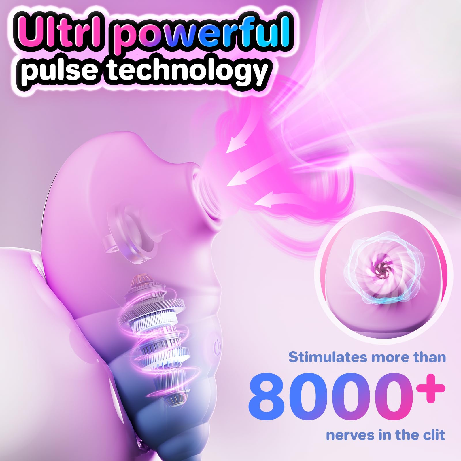 🔥Fresh design for 2025🔥 conch-shaped suction vibrator🐚, sucking until you're lost in pleasure, vibrating until you're limp.