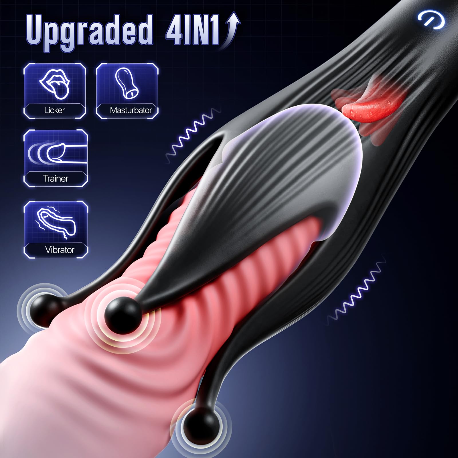 😍Unisex 4-in-1 Tentacle Vibrator, 🔥Men's Trainer