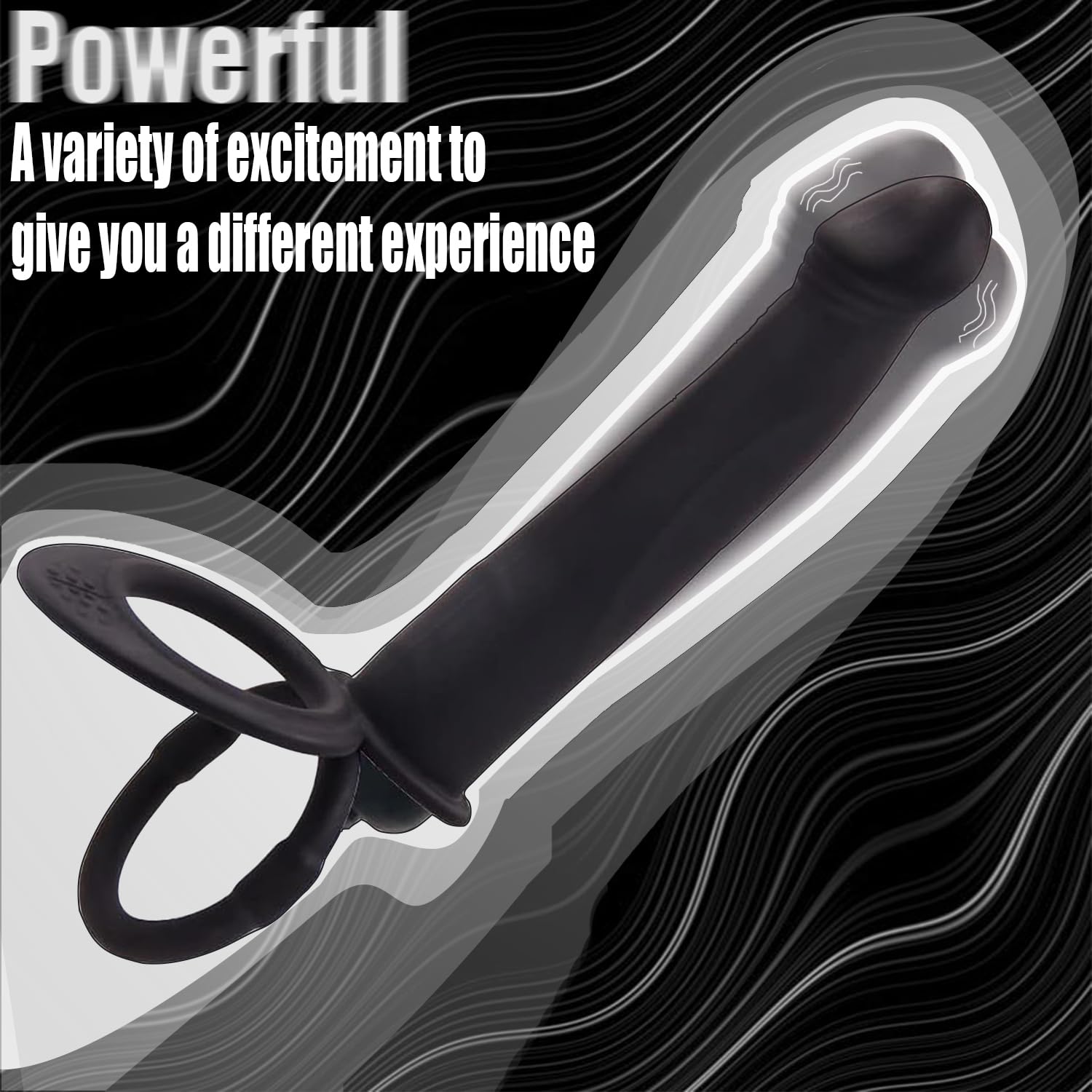 🔥October New Product🔥 Wearable Vibrating Penis, Dual-Ring Dildo Multifunctional Sex Toy