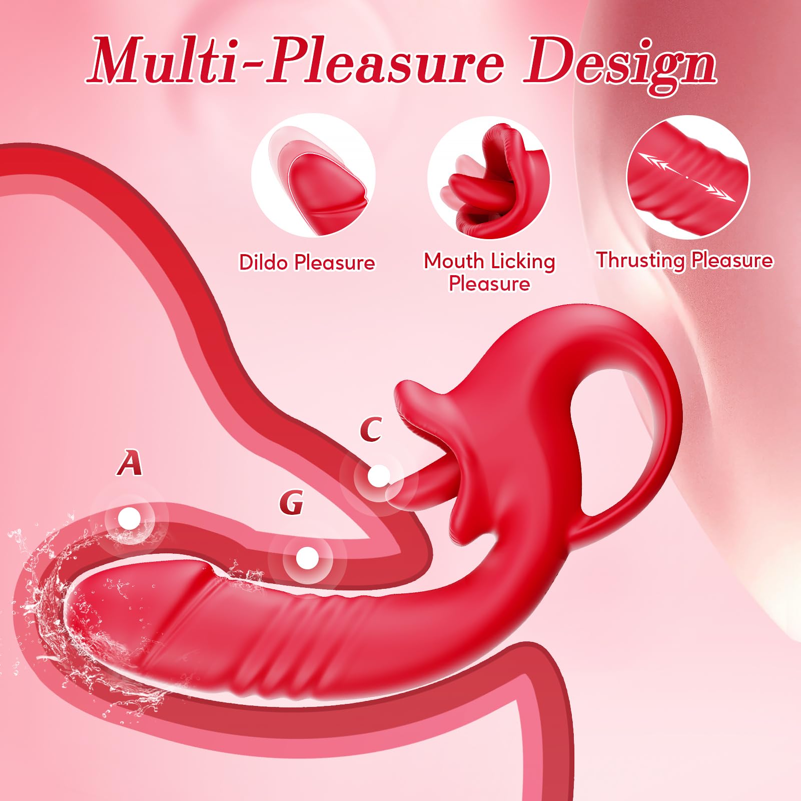 💥💥Female thrust dildo tongue licking vibrator💥💥