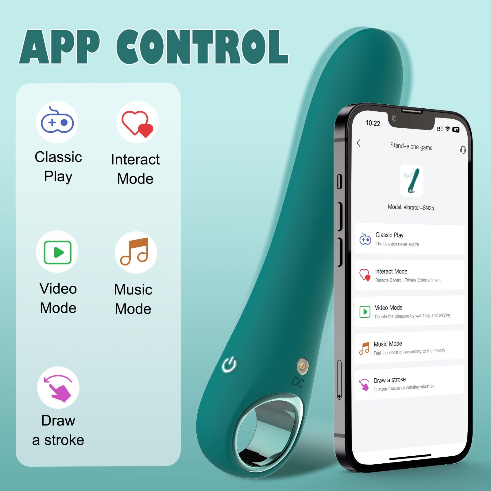 🔥2025 Classic Toy🔥 – Mini APP-Controlled G-Spot Massager, 😘the Best Gift for Yourself