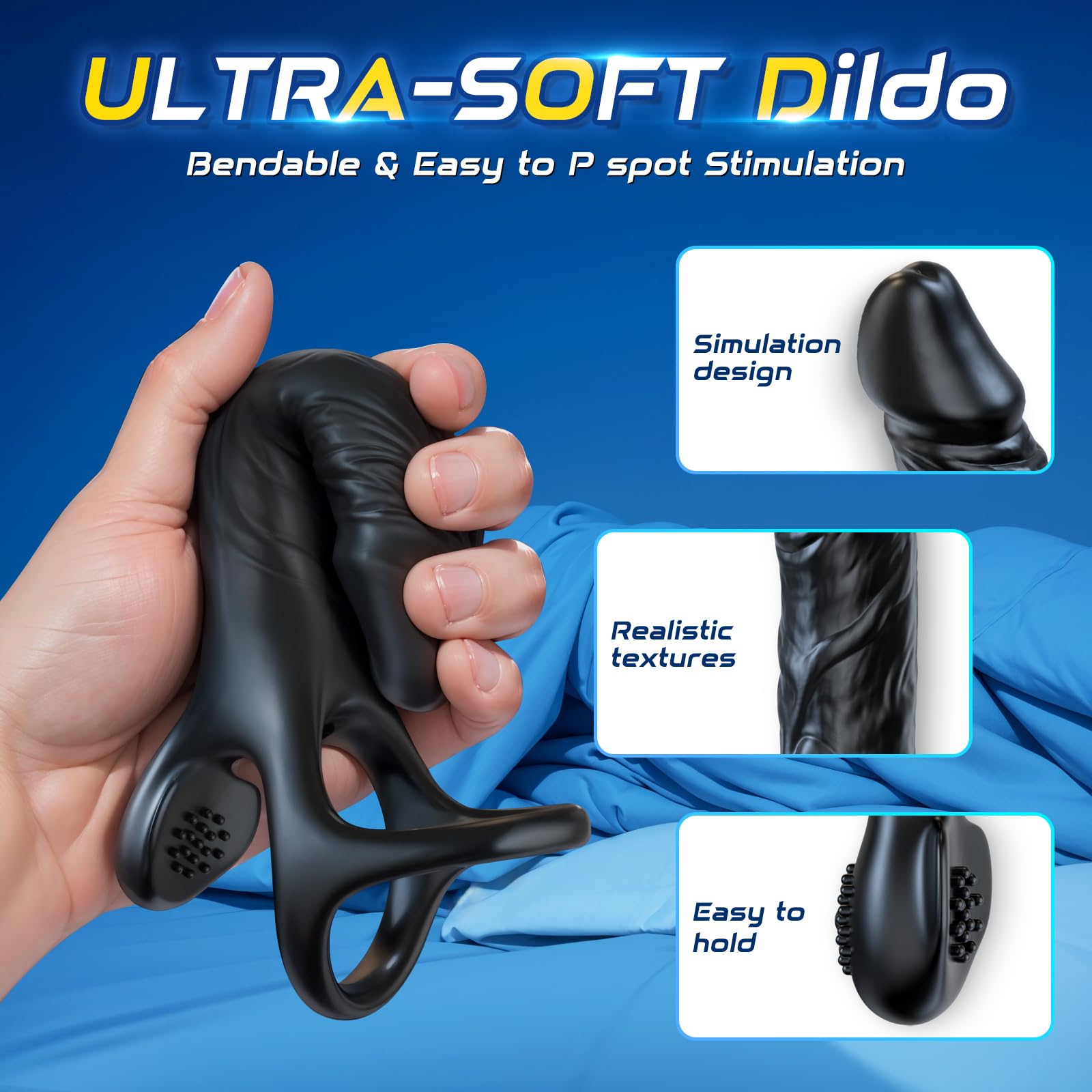 🔥New Arrival in November🔥 Wearable Vibrating Dildo, Dual-Insertion Multifunctional Sex Toy