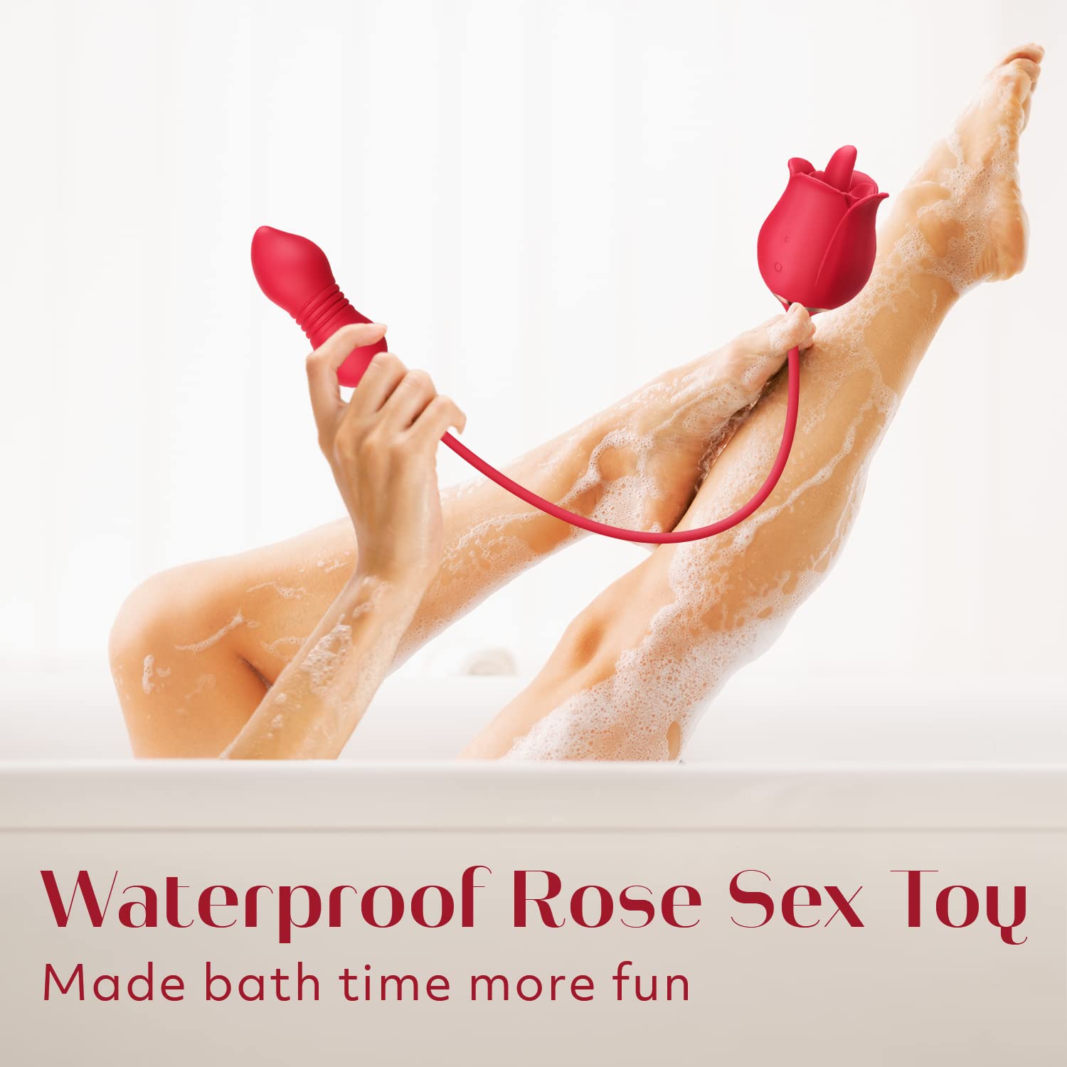 🔥🔥4-in-1 Rose🌹 Vibrating Adult Toy, Nipple and Clitoral Stimulator and Licker
