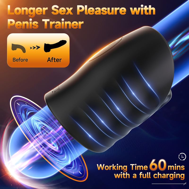 🏆Penis trainer with 📱 APP control, vibrating masturbator🔥