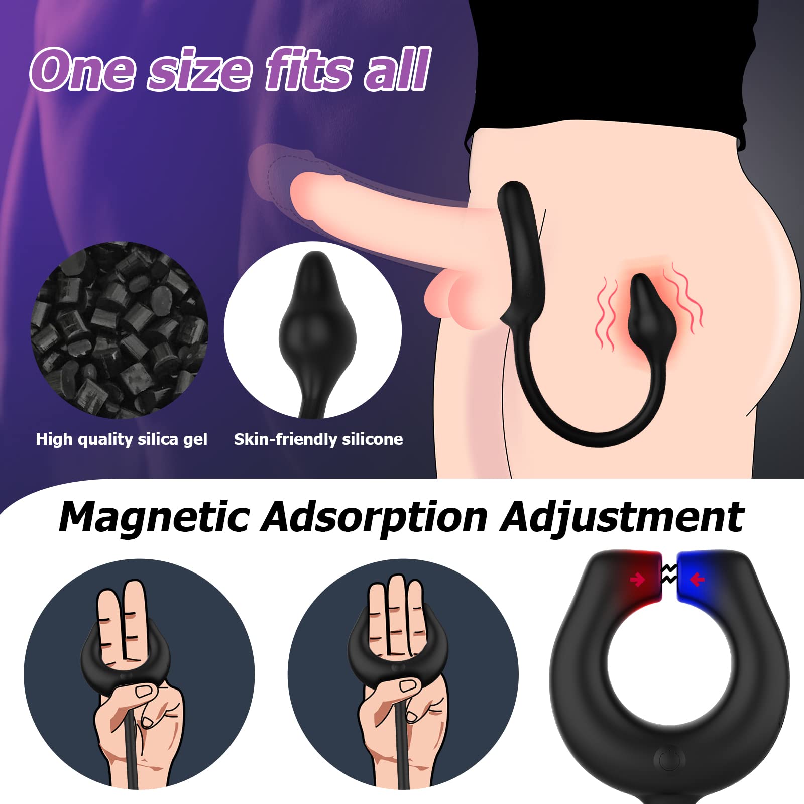 🔥🔥2025 latest hot style low price 💥- Male Prostate Massager Ring Sex Toys For Men😍