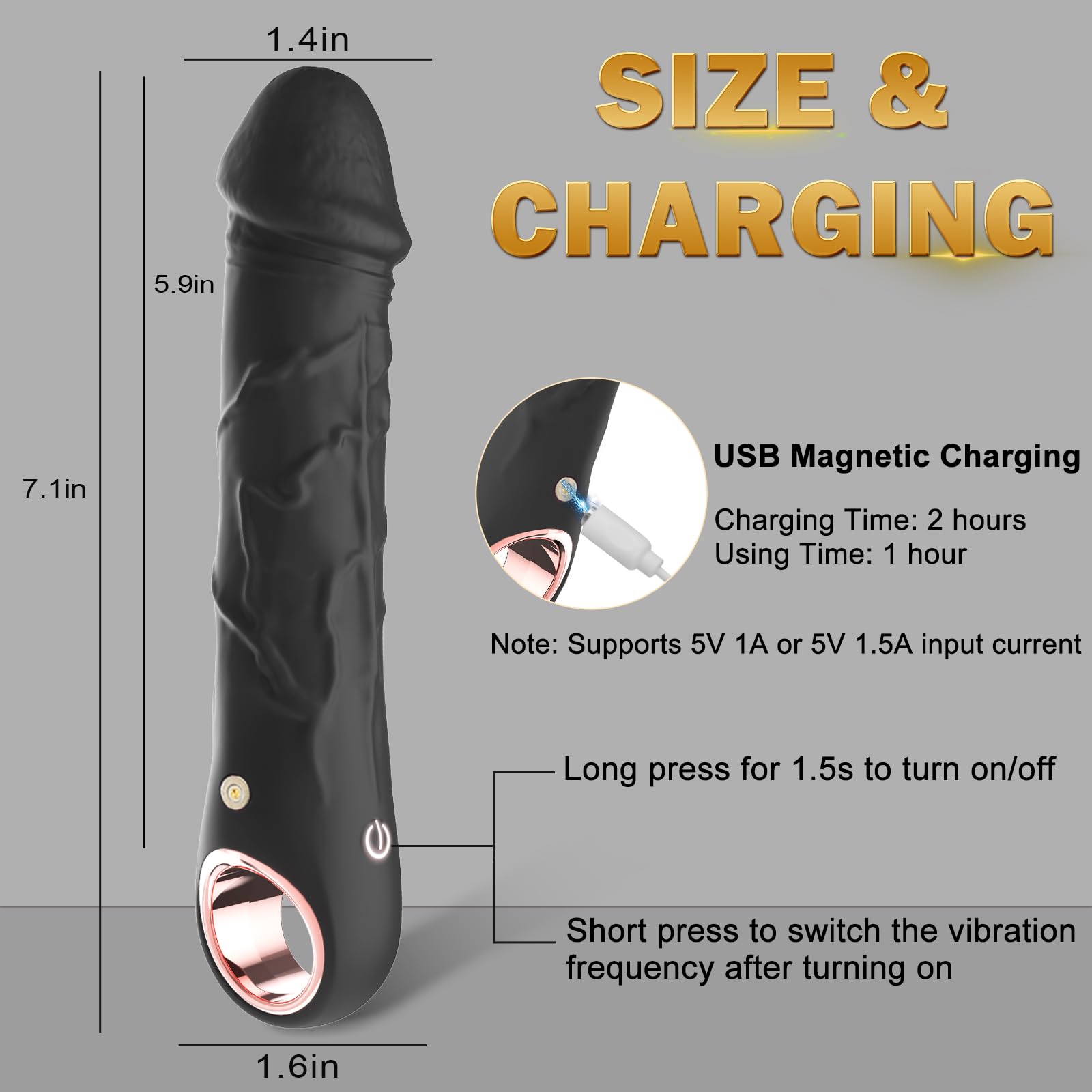 🏆Realistic silicone dildo vibrator, 💪multiple stimulation, adult sex toy for singles and couples