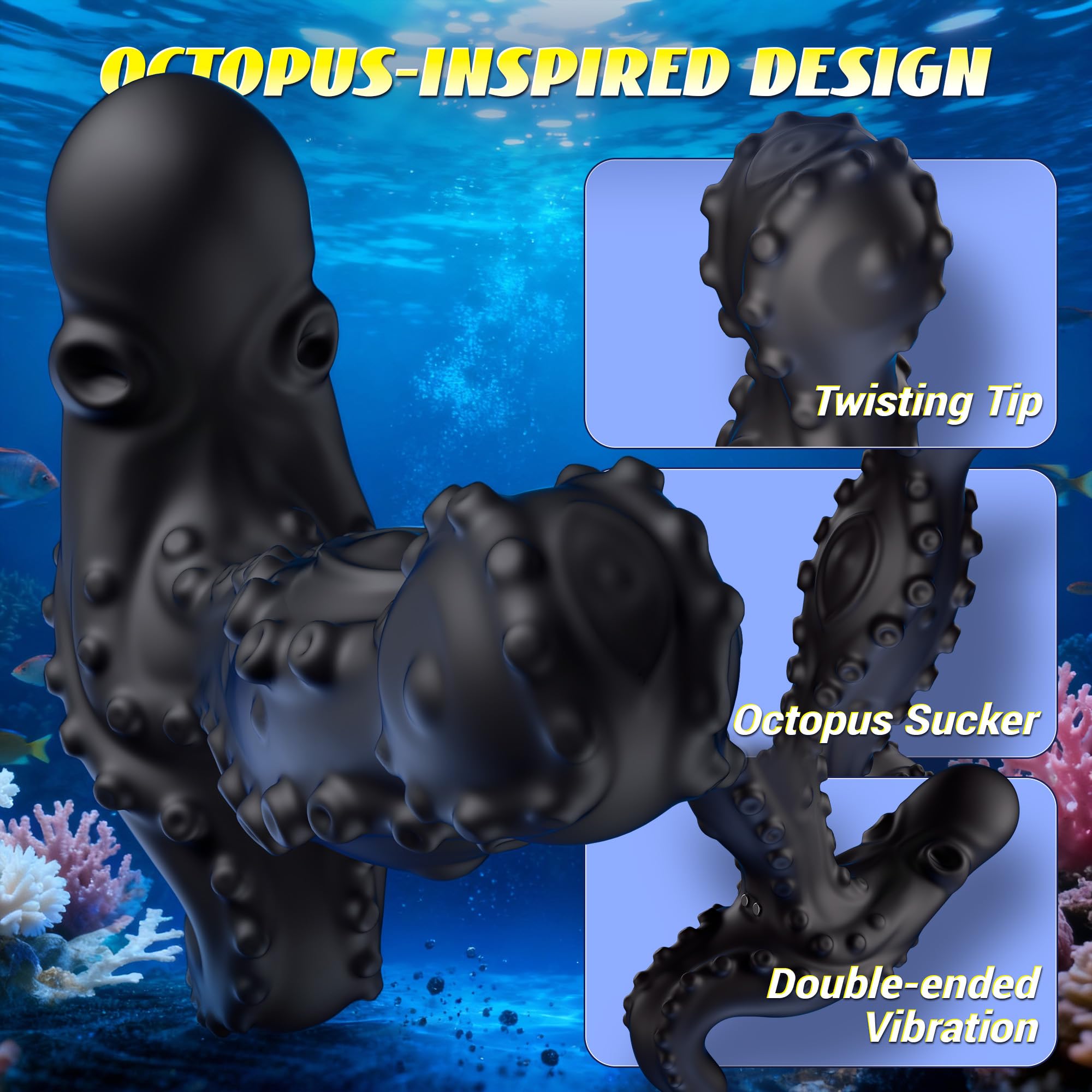 🔥🔥 360° Rotating Octopus Tentacle Prostate Massager 😍 Delivers a soul-shaking sensation!