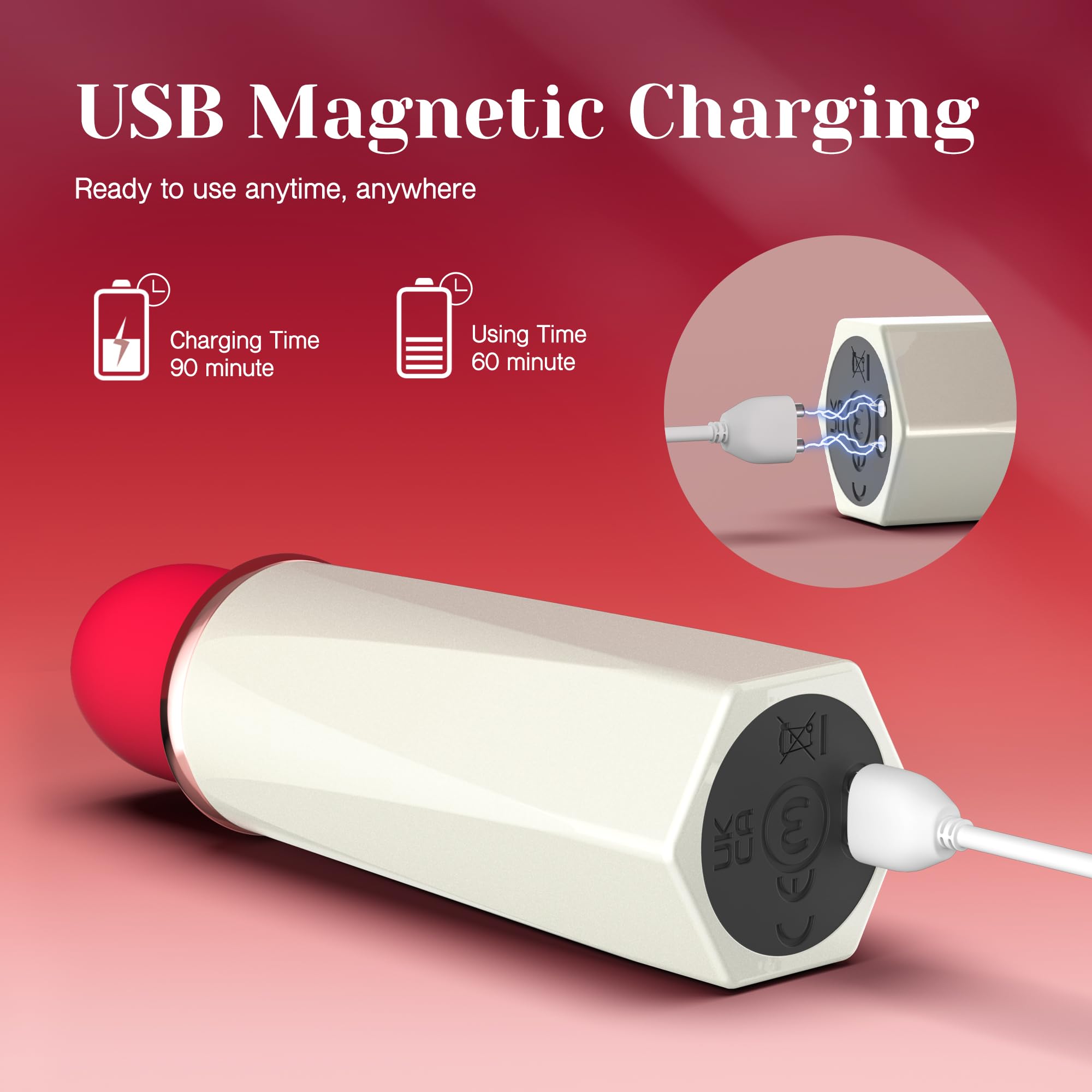 👄Sucking Bullet Vibrator — 😍Mini Lipstick Look, Explosive Pleasure Core