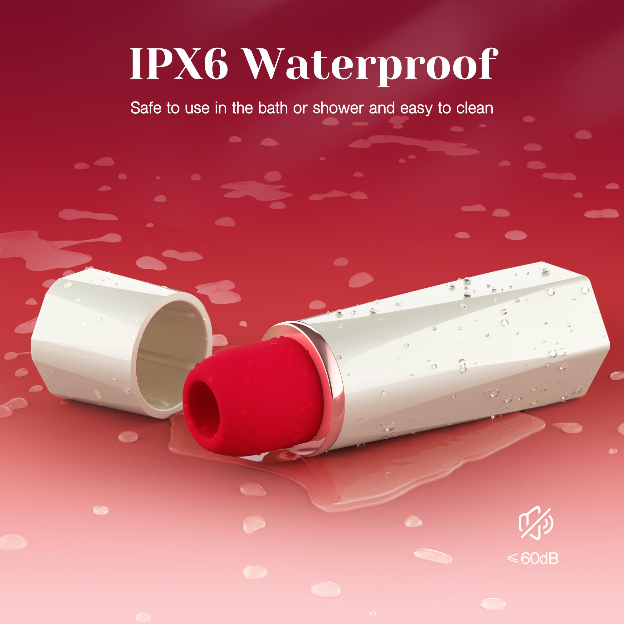 👄Sucking Bullet Vibrator — 😍Mini Lipstick Look, Explosive Pleasure Core