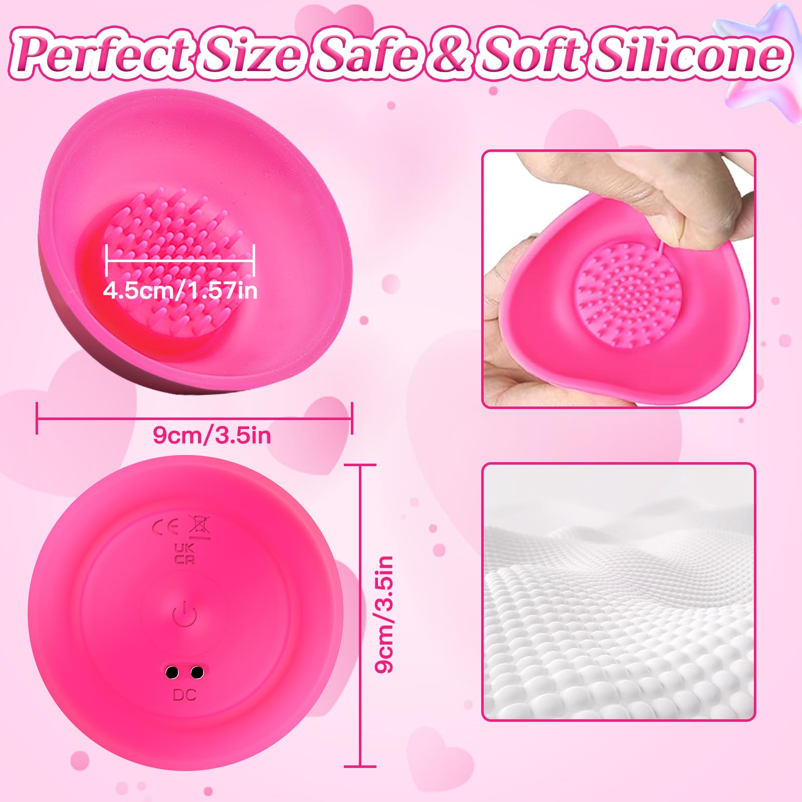 💗Wireless remote control + 📱APP control nipple massager, a must-have for women's breast care.