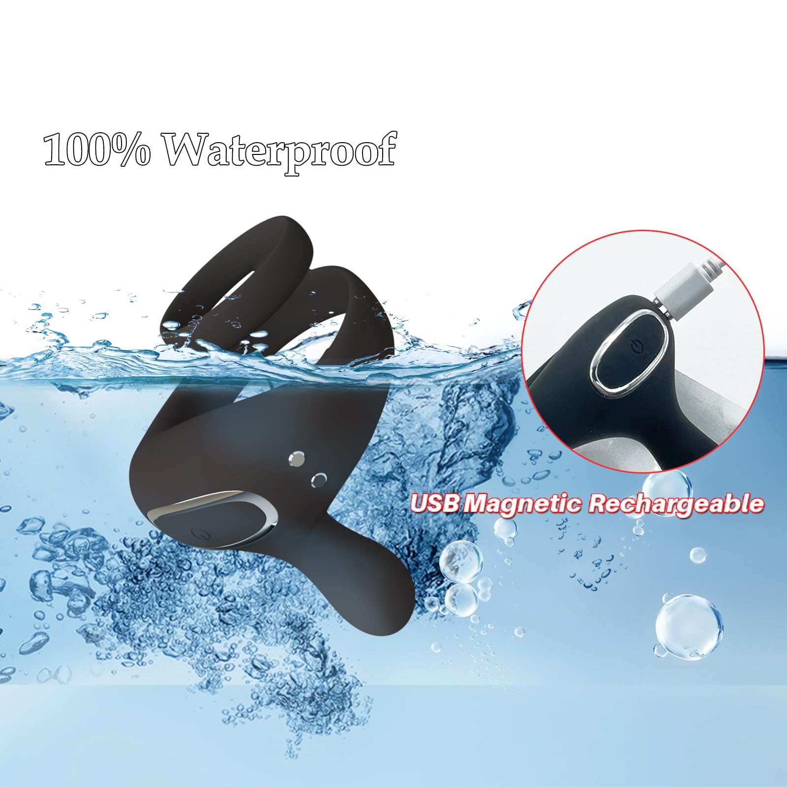 ⭕ Vibrating cock ring stimulator ⭕and ⏰delay ring give you an unprecedented explosive experience!