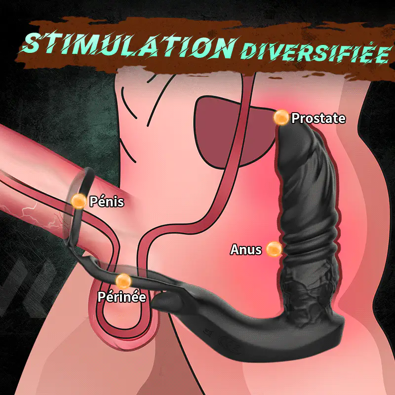 💥The most explosive product of 2025💥—the giant anal vibrator 😍 a telescopic vibrating sperm lock ring.